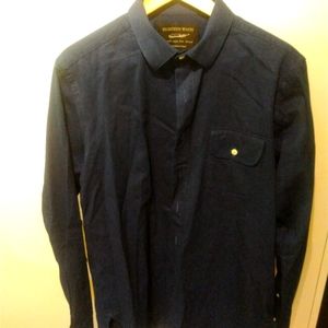 18 Waits Button-Up Shirt (Navy)